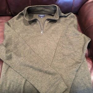 Croft & Barrow Men's Green Zip-Up Sweater